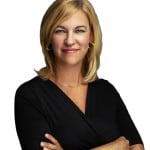 Leah McDermott Nonprofit Leadership Center of Tampa Bay A white woman with shoulder length blonde hair wearing a black top and smiling into the camera