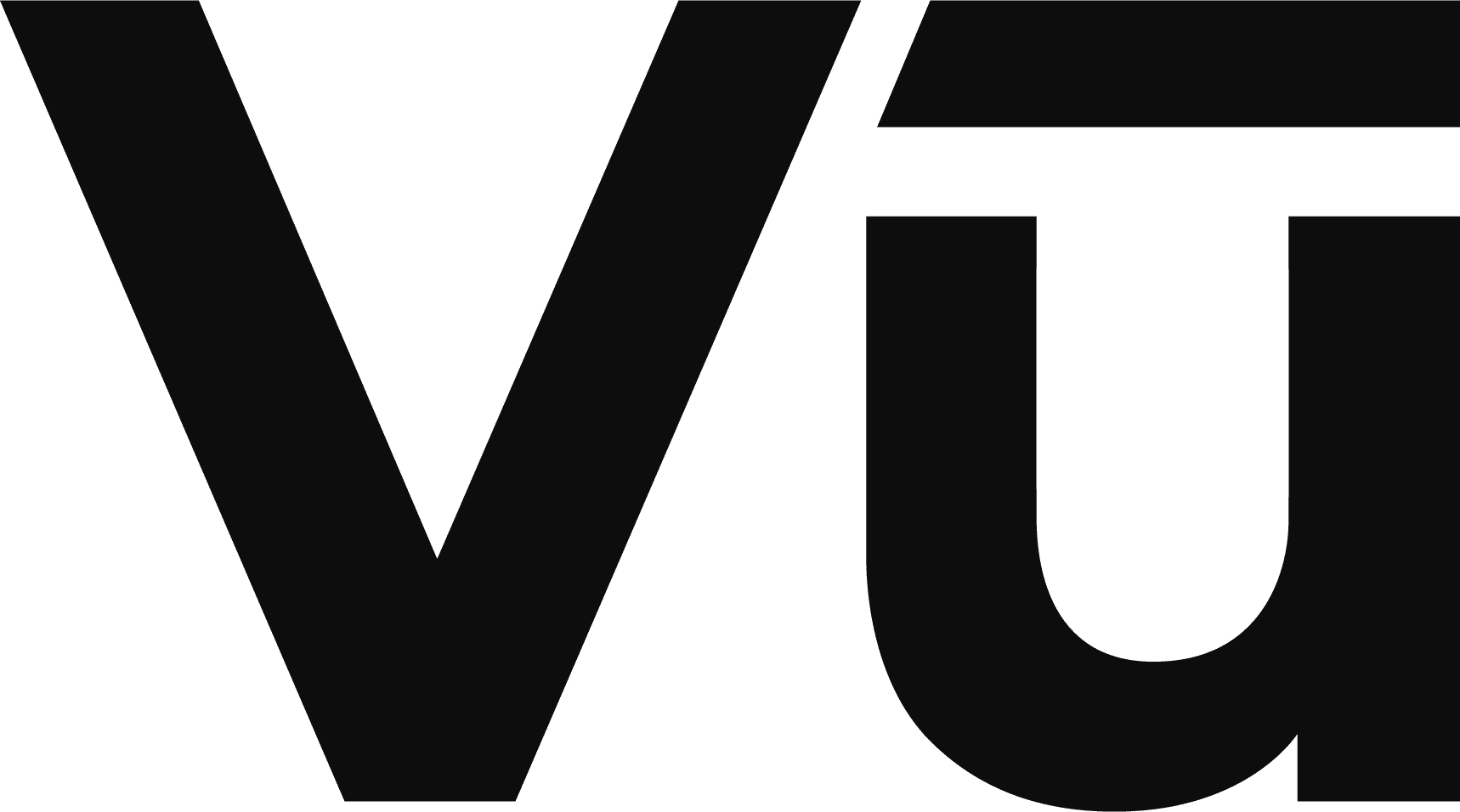 Vu Technologies logo in black with the letters Vu