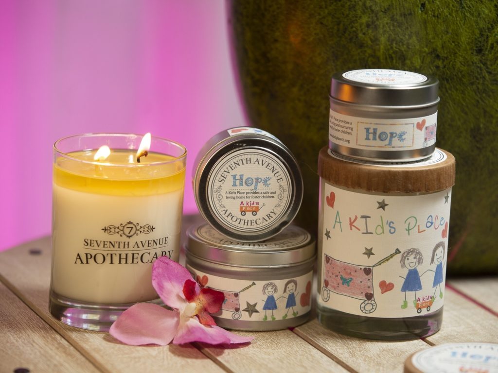 Candles from A Kid's Place and Seventh Avenue Apothecary | Nonprofit Leadership Center Holiday Gift Guide